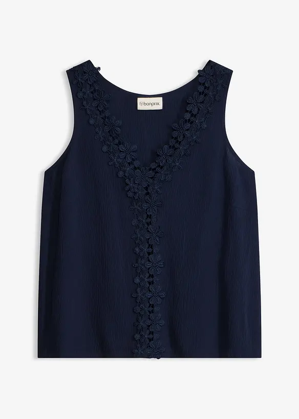 Bluse i strukturert materiale, bonprix