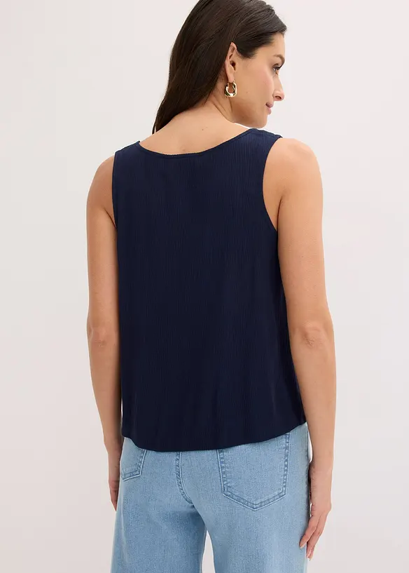 Bluse i strukturert materiale, bonprix