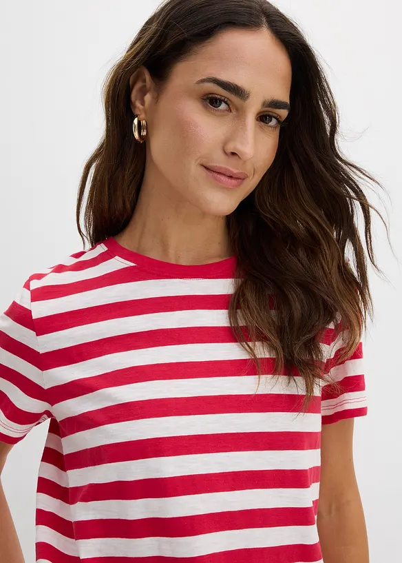 T-skjorte med rund hals (2-pack), bonprix