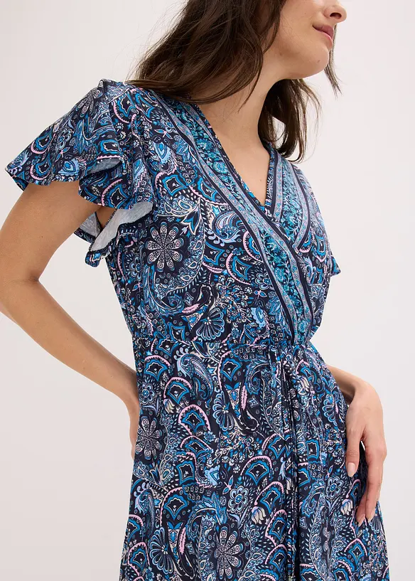 M&oslash;nstret maxikjole i jersey, bonprix