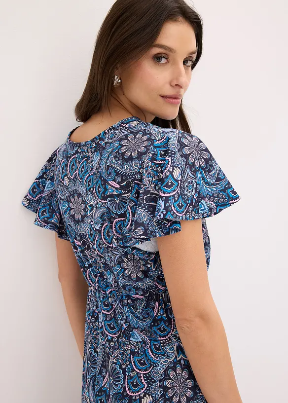 M&oslash;nstret maxikjole i jersey, bonprix