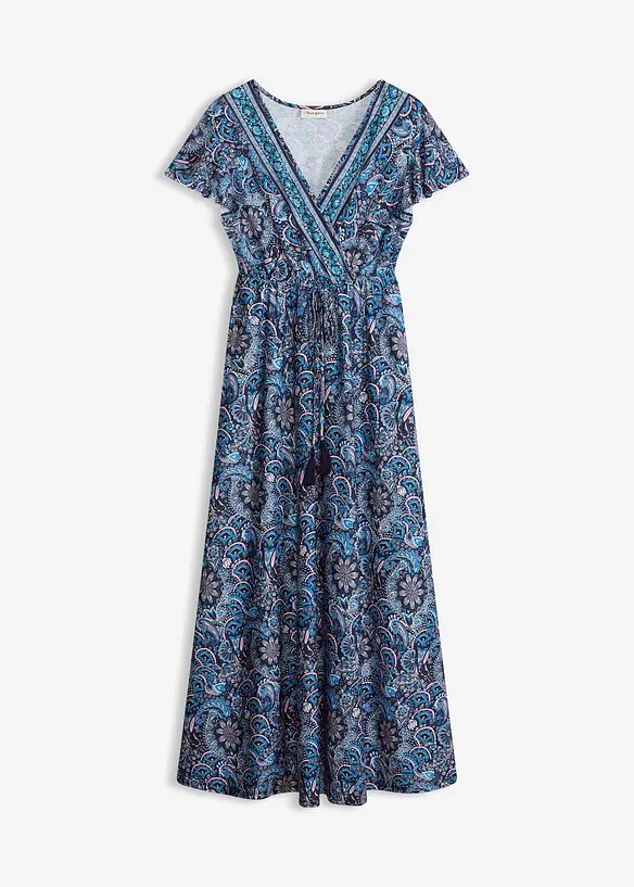 M&oslash;nstret maxikjole i jersey, bonprix