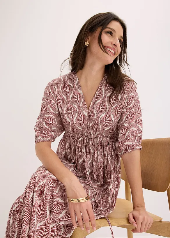 Maxikjole i lett viskose, bonprix