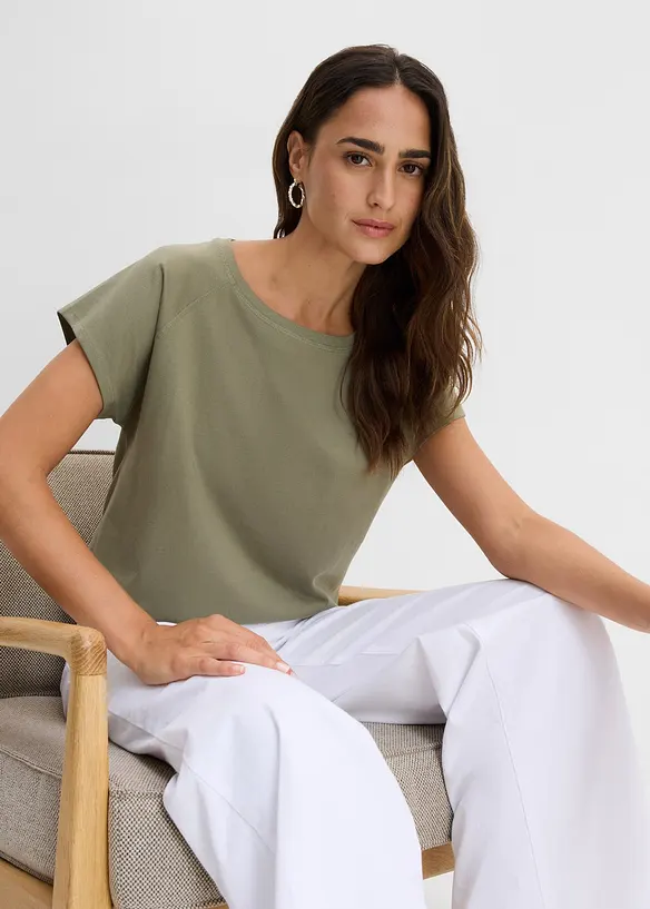 T-skjorte i 100% &oslash;kologisk bomull, bonprix