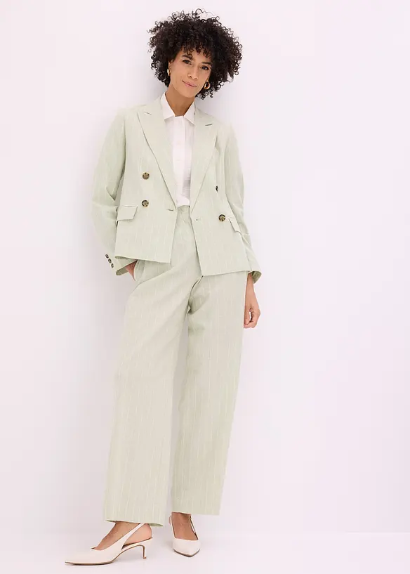 Blazer med lin, bonprix