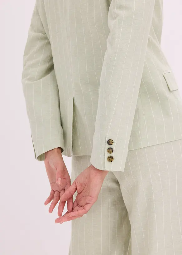 Blazer med lin, bonprix
