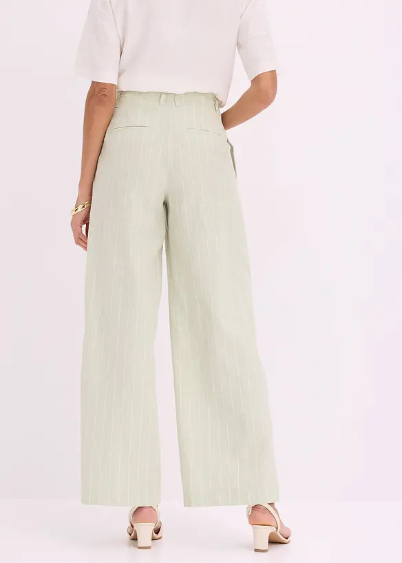 Bukse med lin og legg, bonprix