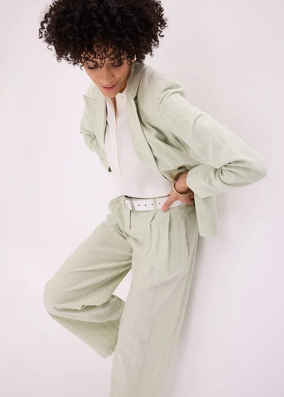 Bukse med lin og legg, bonprix