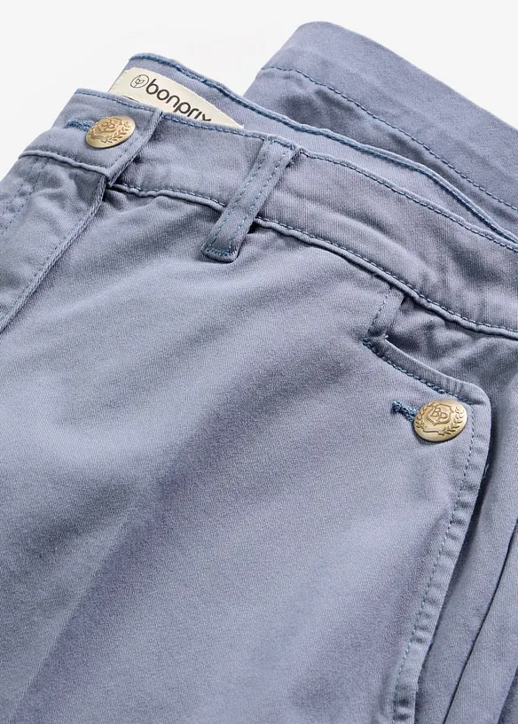 Wide Leg-bukse med stretch, bonprix