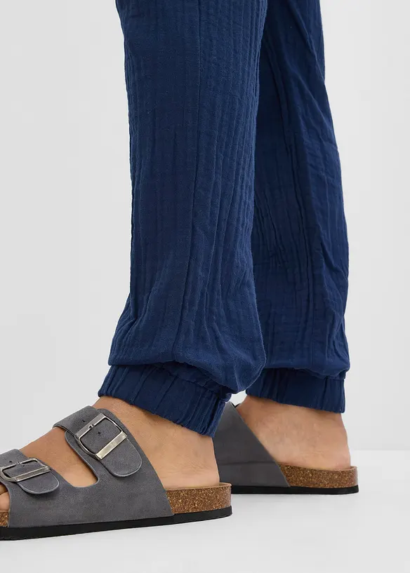 Regular Fit slip-on-bukse i 100% bomull, Tapered, bonprix