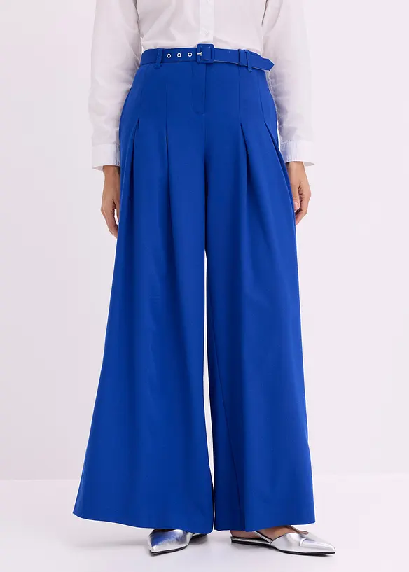 Bukse med legg og belte (2-delt sett), bonprix