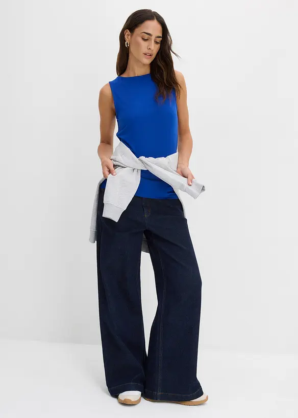 Topp i myk viskose (2-pack), bonprix