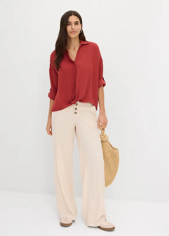 Bluse i lett krepp, bonprix