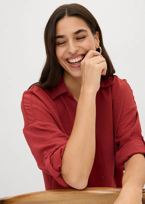 Bluse i lett krepp, bonprix