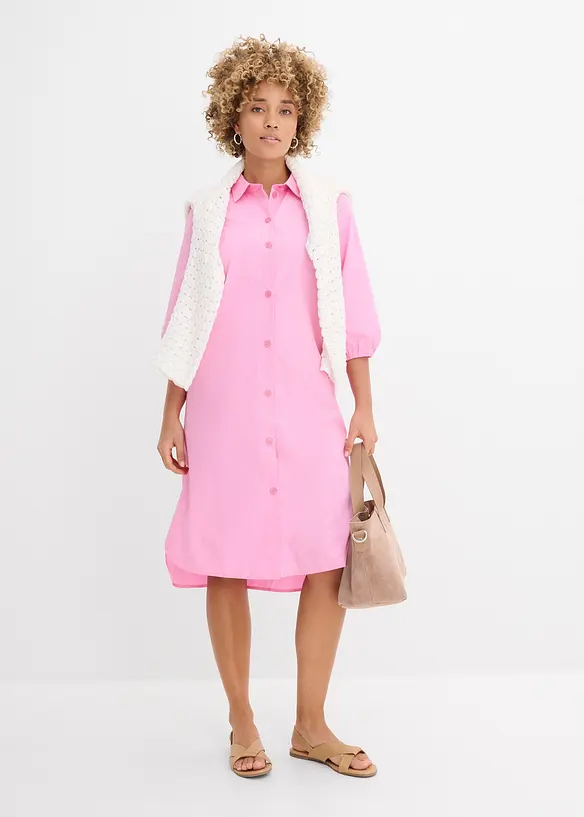 Skjortekjole i lett bomullsmateriale, bonprix