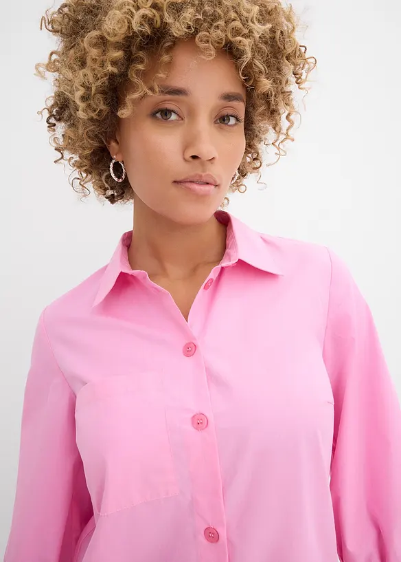 Skjortekjole i lett bomullsmateriale, bonprix