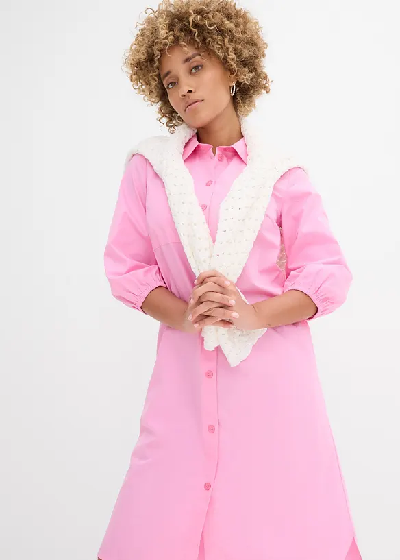 Skjortekjole i lett bomullsmateriale, bonprix