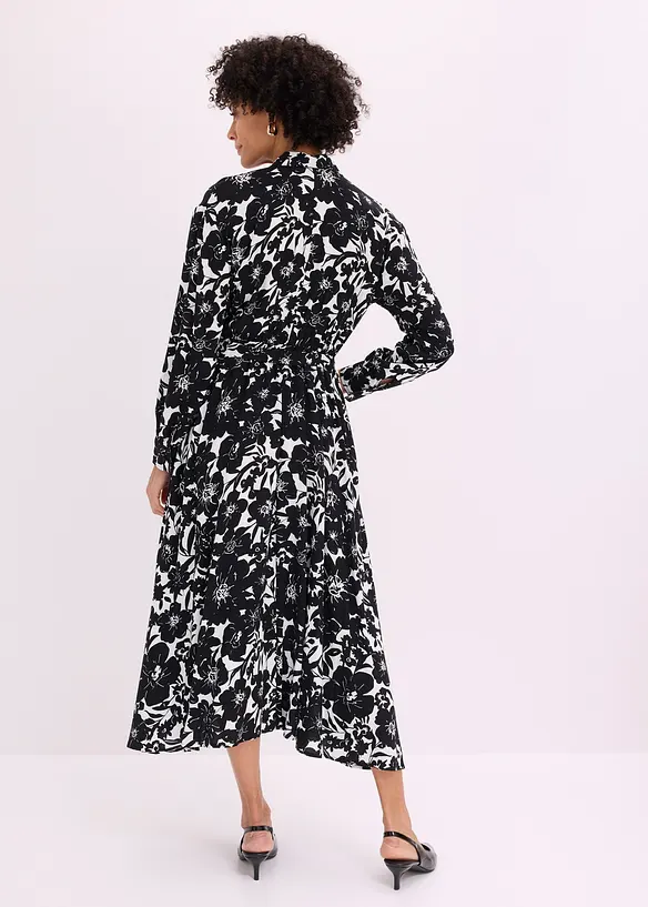 Skjortekjole i viskose, bonprix