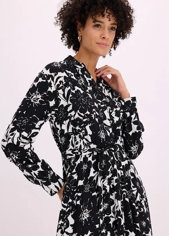 Skjortekjole i viskose, bonprix