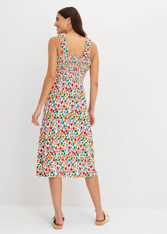 Trikotkjole i bomull med viskose, bonprix