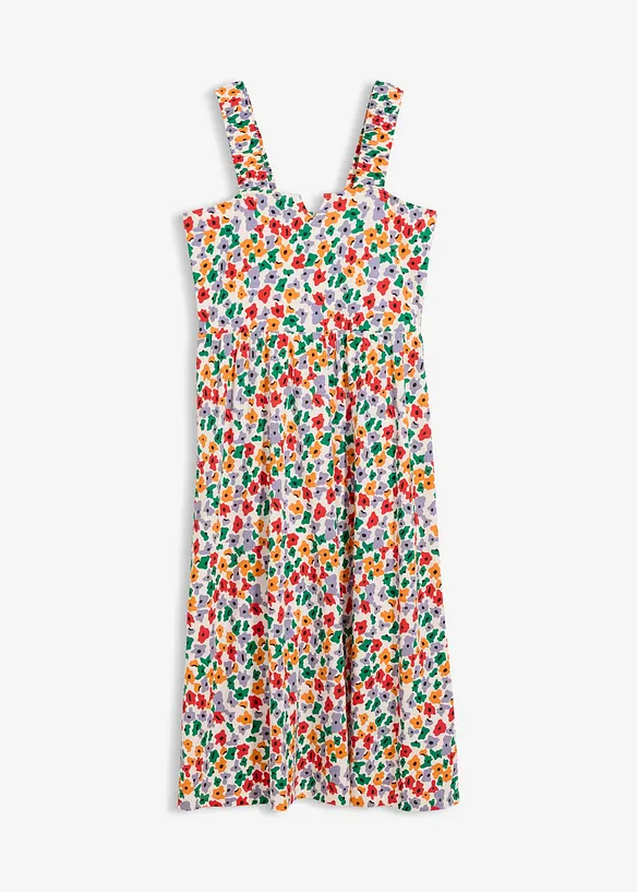 Trikotkjole i bomull med viskose, bonprix