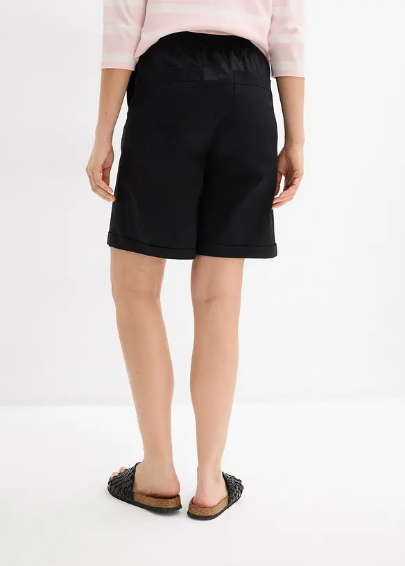 Bermudashorts i papertouch-materiale med bomull, bonprix