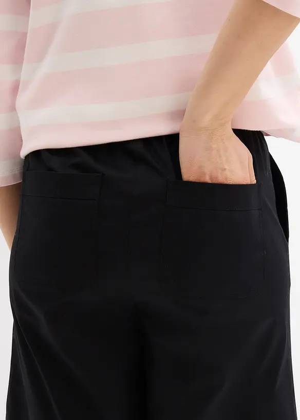 Bermudashorts i papertouch-materiale med bomull, bonprix