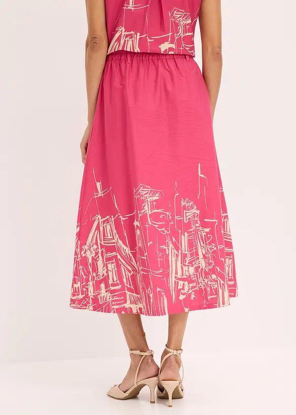 Midiskj&oslash;rt i 100% &oslash;kologisk bomull, bonprix