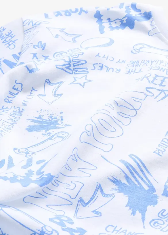 T-skjorte i 100% &oslash;kologisk bomull, Loose fit, bonprix