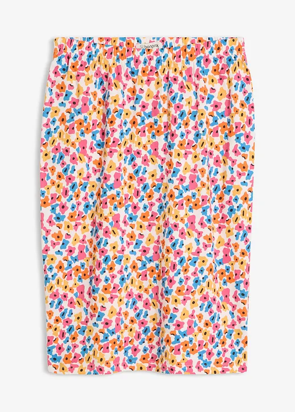 Jerseyskj&oslash;rt i viskose-/bomullsmiks, bonprix