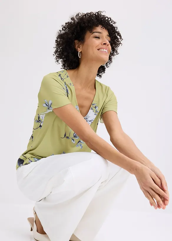 Topp med elastisk fald, bonprix