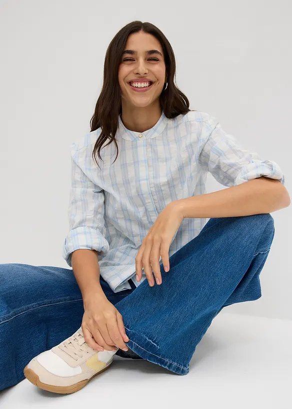 Bluse i 100% bomull, bonprix