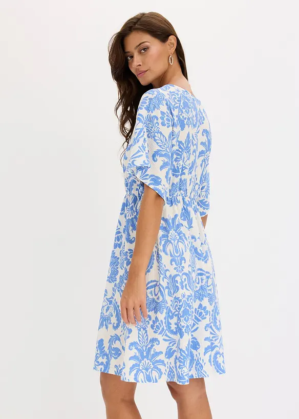 Tunikakjole med dyp utringning, bonprix