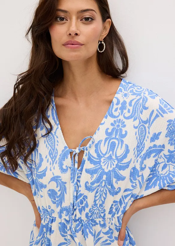 Tunikakjole med dyp utringning, bonprix