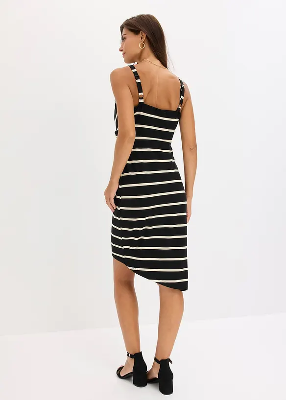 Jerseykjole med dyp utringning, bonprix