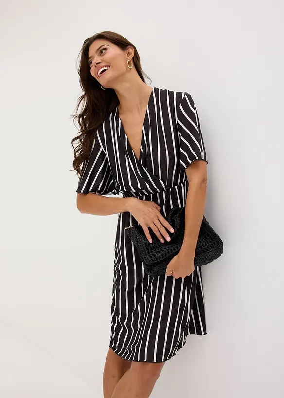 Minikjole med dyp utringning, bonprix