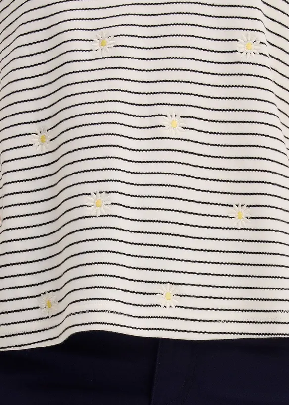 Stripete T-skjorte i 100% bomull, bonprix