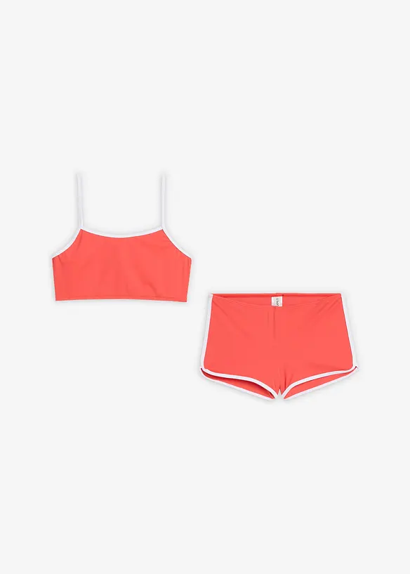 Bikini med kontrastfargede s&oslash;mmer (2-delt sett), bonprix