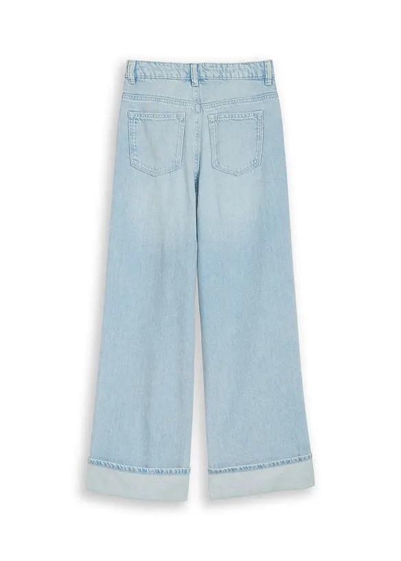 Wide-leg-jeans Mid Waist fra Tom Tailor, Tom Tailor