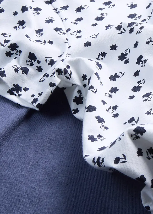 T-skjorte i elastisk &oslash;kologisk bomullsmiks (2-pack), bonprix