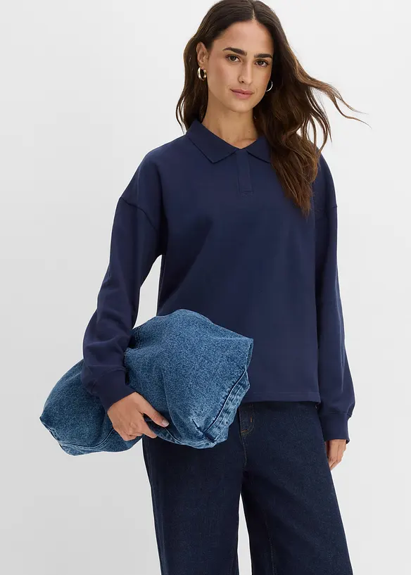Sweatshirt i 100% &oslash;kologisk bomull, bonprix