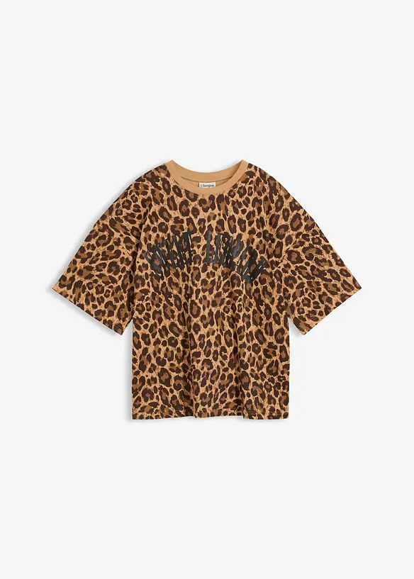 Oversized topp i 100% &oslash;kologisk bomull, bonprix