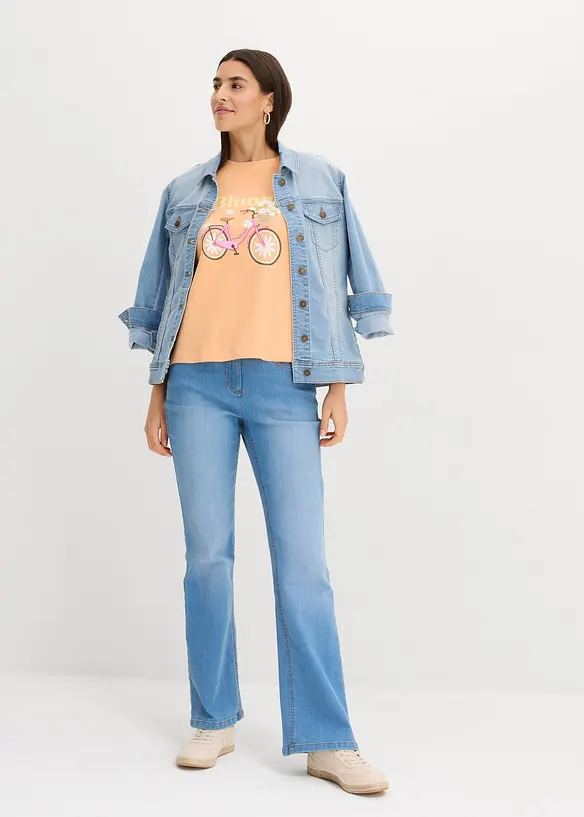 T-skjorte i avslappet modell og 100% bomull, bonprix