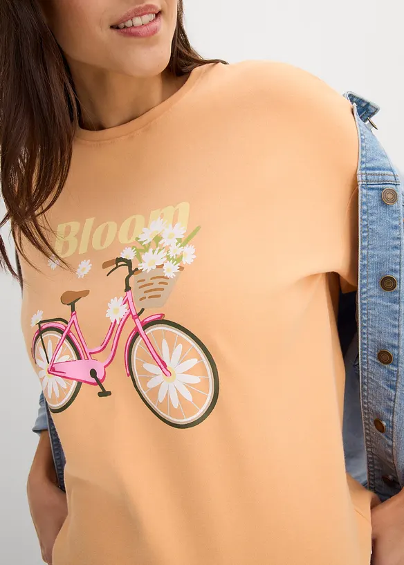 T-skjorte i avslappet modell og 100% bomull, bonprix