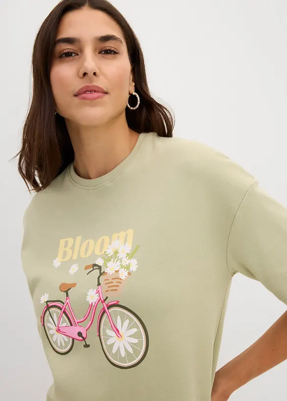 T-skjorte i avslappet modell og 100% bomull, bonprix