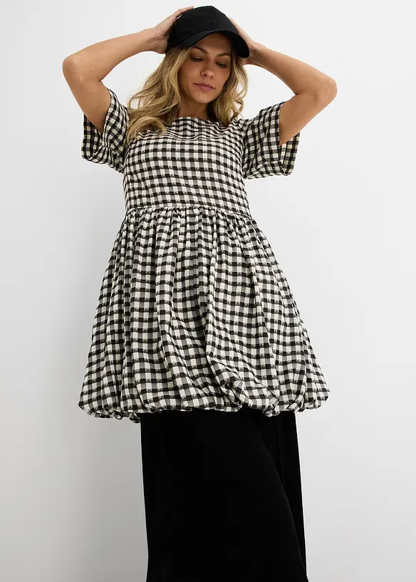 Kjole med boblekant, bonprix