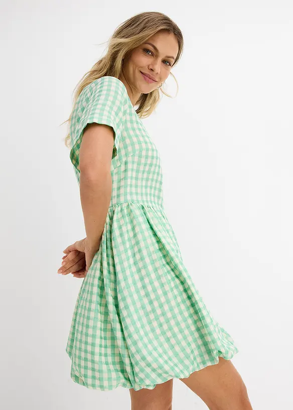 Kjole med boblekant, bonprix