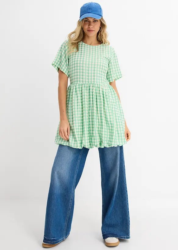 Kjole med boblekant, bonprix