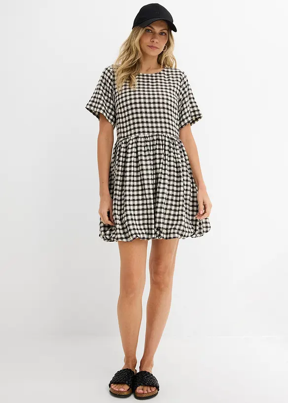 Kjole med boblekant, bonprix