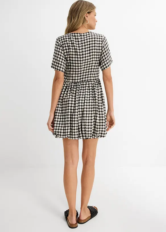 Kjole med boblekant, bonprix